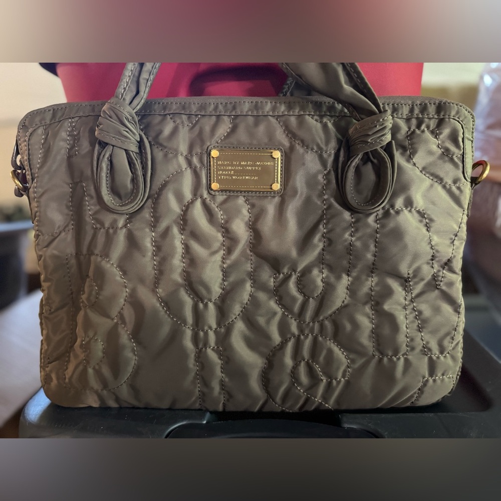 Marc Jacob’s Olive Quilted Tote Bag
